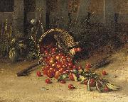 George Hitchcock The cherry thieves Germany oil painting artist
